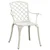 3-dijelni bistro set od lijevanog aluminija bijeli