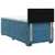 vidaXL Postelja boxspring z vzmetnico Temno modra 90 x 190 cm Žamet
