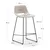 Bež barski stol (višina sedeža 65 cm) Zahara – Kave Home