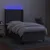 Vidaxl Box spring postelja z vzmetnico LED temno siva 100x200 cm blago