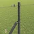 Stup za ogradu Siva 10 x 1,2 m (25 mm mreža) Čelik i PVC