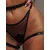 BDSM PAS Z OKRASNIMI PENTLJAMI Black
