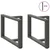 Noge za klub stolić T-oblika 2 kom antracit 70x25x(42-43) cm čelik