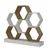Hanah Home Polica 120x109x29,5cm Belo-Hrast