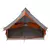 Tipi šator s krovom Siva i narančasta 400 x 346 x 250 cm taft
