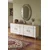 Hanah Home komoda Ilay 180, 180 cm, hrast Sapphire / bela / srebrna