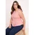 Trendyol Curve Ženska bluza Tbbss26Af00078, Roze