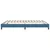 Vidaxl Box spring postelja brez vzmetnico temno modra 180x220 cm žamet