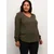 KAFFE CURVE Bluza Ami temno zelena