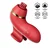 SuperLove SuperClit Vibrating Stimulator with Multifunction Caps Red