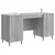 Stol s policom Siva sonoma 142,5 x 50 x 75 cm Konstruirano drvo