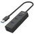 shumee Unitek Y-3089 4xUSB 3.0 USB hub črne barve