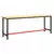 Okvir za radni stol mat crni i mat crveni 210x50x79 cm metalni