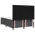 Vidaxl LED Box Spring Postelja Temno siva in bela 140 x 190 cm