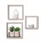 Polica zidna kocka 3 kom 24x12x24, 27x12x27, 30x12x30 mdf natural- jja