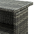 Den Vrtna barska miza siva 120x55x110 cm poli ratan
