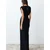 Trendyol Black Wadding Long Woven Evening Dress