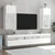 TV ormarići s LED svjetlima 2 kom bijeli 40,5x30x90 cm