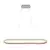 LED luster na sajli CASHMERE LED/80W/230V 30x100 cm bela