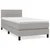 vidaXL Box spring postelja z vzmetnico svetlo siva 80x200 cm blago