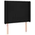 LED uzglavlje crno 83 x 16 x 118/128 cm od tkanine