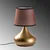 Opviq Stona lampa Bulbe-15465, Zlatno-braon
