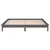 Vidaxl LED posteljni okvir siv 140x190 cm trden les