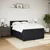 Vidaxl Box spring postelja z vzmetnico črna 140x200 cm žamet