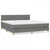 Vidaxl Box spring postelja z vzmetnico temno siva 180x200 cm blago