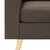 2-dijelni set sofa od tkanine smeđi