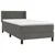 Vidaxl Box spring postelja z vzmetnico temno siva 80x200 cm žamet