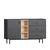HANAH HOME Komoda Naturel Anthracite