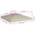 Vidaxl Streha za paviljon 310 g/m2 3x3 m bež