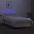 Vidaxl Box spring postelja z vzmetnico LED krem 80x200 cm blago