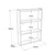 Hanah Home PR1 BR Zidna polica, Braon