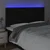 Vidaxl LED posteljno vzglavje črno 160x5x118/128 cm blago