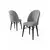 Hanah Home Set 6 trpezarijskih stolica Ritim Sivo-Crni