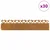 vidaXL Robniki za trato 30 pcs Rjav 103 x 0,05 x 22 cm
