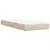 vidaXL vidaXL Box spring postelja z vzmetnico krem 90x190 cm blago, (21291263)