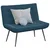 Vidaxl klop Modra 110x74x84 cm Žamet