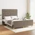 Vidaxl Posteljni okvir brez vzmetnice taupe 140x200 cm blago