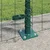 vidaXL Evropska ograja z 7 flanged posts 1x10 m cinkano jeklo