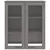 Gornji element za komodu HAMAR svjetlosivi 85x35x100cm borovina