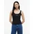 Tommy Jeans Top črna/bela
