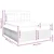 Vidaxl Box spring postelja z vzmetnico modra 200x200 cm blago