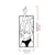 Wallity Zidna dekoracija Cool Woman 1, 24 x 63 cm, Crna