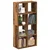 Pregrada / regal za knjige boja drva 69,5x29x137,5 cm drveni