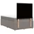 Vidaxl Box spring postelja z vzmetnico taupe 120x190 cm blago