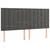 Vidaxl Box spring postelja z vzmetnico temno siva 180x200 cm žamet