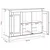 vidaXL Stojalo za akvarij Corona Rjava 101,5 x 37 x 73 cm